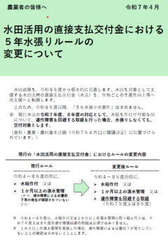 水張チラシ