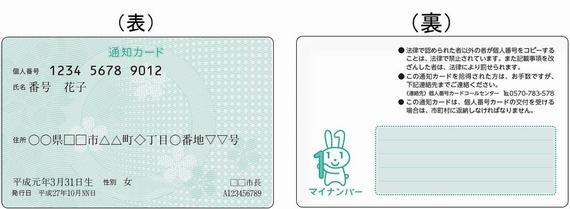 通知カード