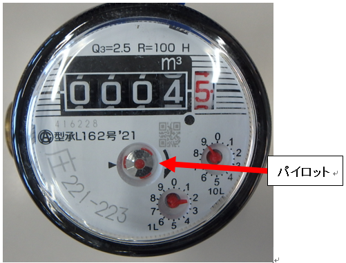 水道メーターのパイロット画像