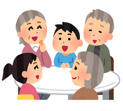談笑のイラスト