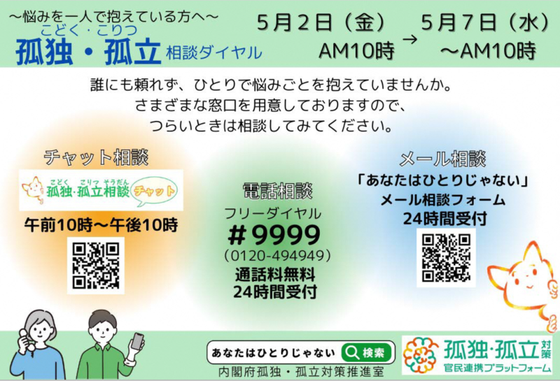 孤独・孤立相談ダイヤル