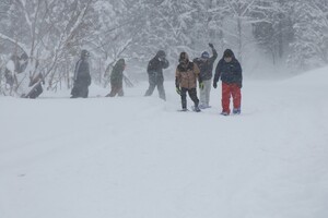 吹雪の様子